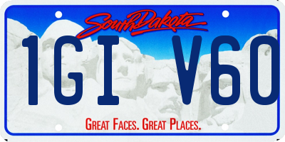 SD license plate 1GIV60