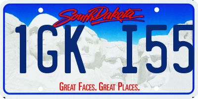 SD license plate 1GKI55