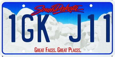 SD license plate 1GKJ11