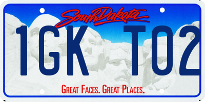 SD license plate 1GKT02