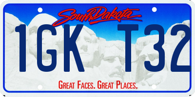 SD license plate 1GKT32