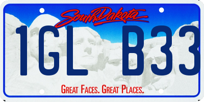 SD license plate 1GLB33