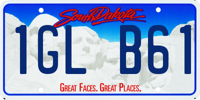 SD license plate 1GLB61