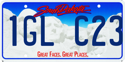 SD license plate 1GLC23