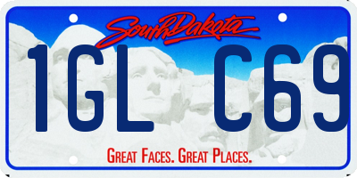 SD license plate 1GLC69