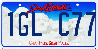 SD license plate 1GLC77