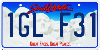 SD license plate 1GLF31