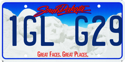 SD license plate 1GLG29