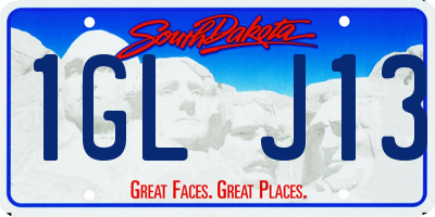 SD license plate 1GLJ13