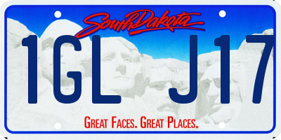 SD license plate 1GLJ17