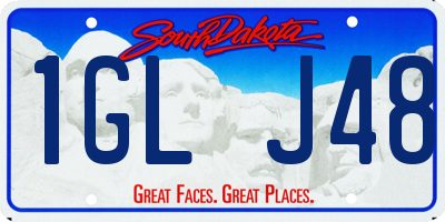SD license plate 1GLJ48