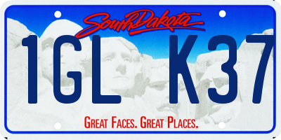 SD license plate 1GLK37