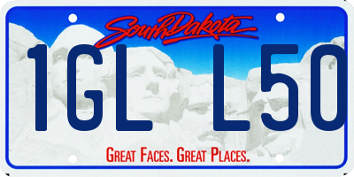 SD license plate 1GLL50
