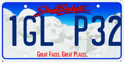 SD license plate 1GLP32