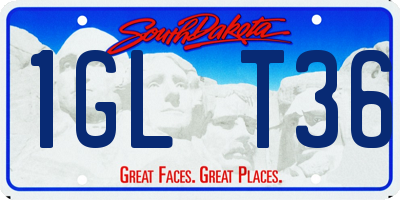 SD license plate 1GLT36