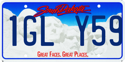 SD license plate 1GLY59