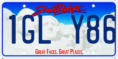 SD license plate 1GLY86