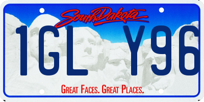 SD license plate 1GLY96
