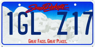 SD license plate 1GLZ17
