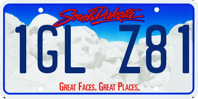 SD license plate 1GLZ81