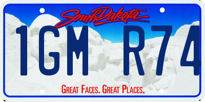 SD license plate 1GMR74