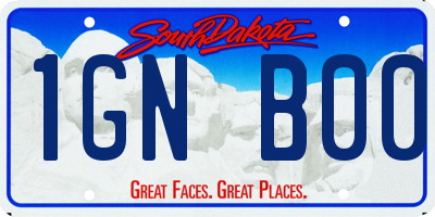 SD license plate 1GNB00