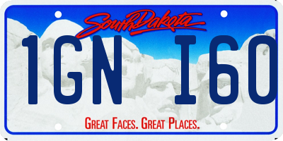 SD license plate 1GNI60
