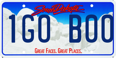 SD license plate 1GOB00