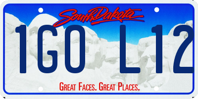 SD license plate 1GOL12