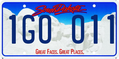 SD license plate 1GOO11