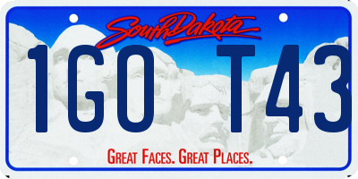 SD license plate 1GOT43