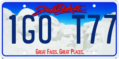 SD license plate 1GOT77