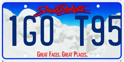 SD license plate 1GOT95