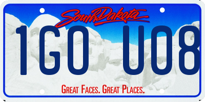 SD license plate 1GOU08