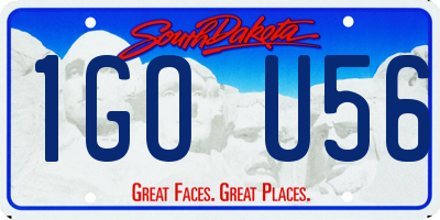 SD license plate 1GOU56