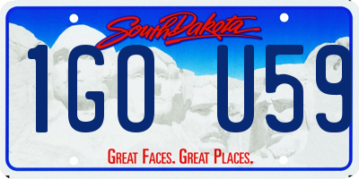 SD license plate 1GOU59