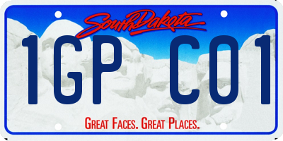 SD license plate 1GPC01