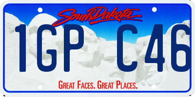 SD license plate 1GPC46