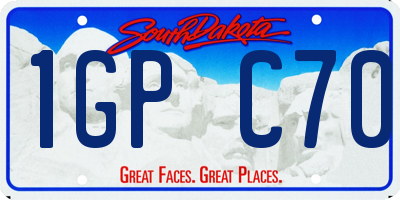 SD license plate 1GPC70