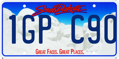 SD license plate 1GPC90