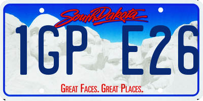 SD license plate 1GPE26