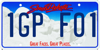 SD license plate 1GPF01