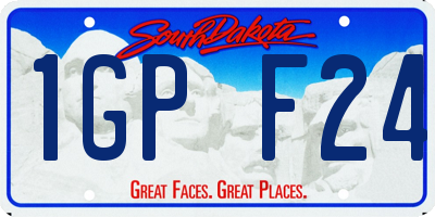 SD license plate 1GPF24
