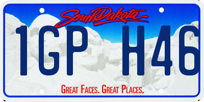 SD license plate 1GPH46
