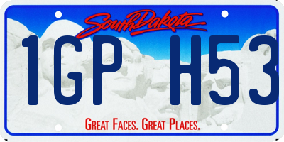 SD license plate 1GPH53