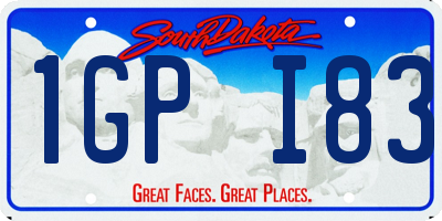 SD license plate 1GPI83