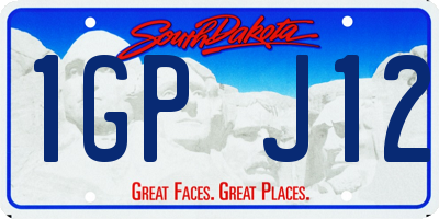 SD license plate 1GPJ12