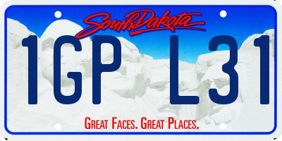 SD license plate 1GPL31