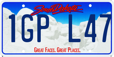 SD license plate 1GPL47