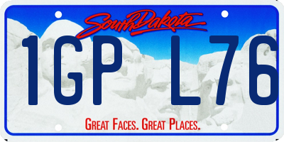 SD license plate 1GPL76